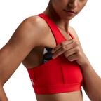 Bandit Running Women's Vanisher™ Reverso™ Scoop Neck Run Bra - Growing Grid/Poppy