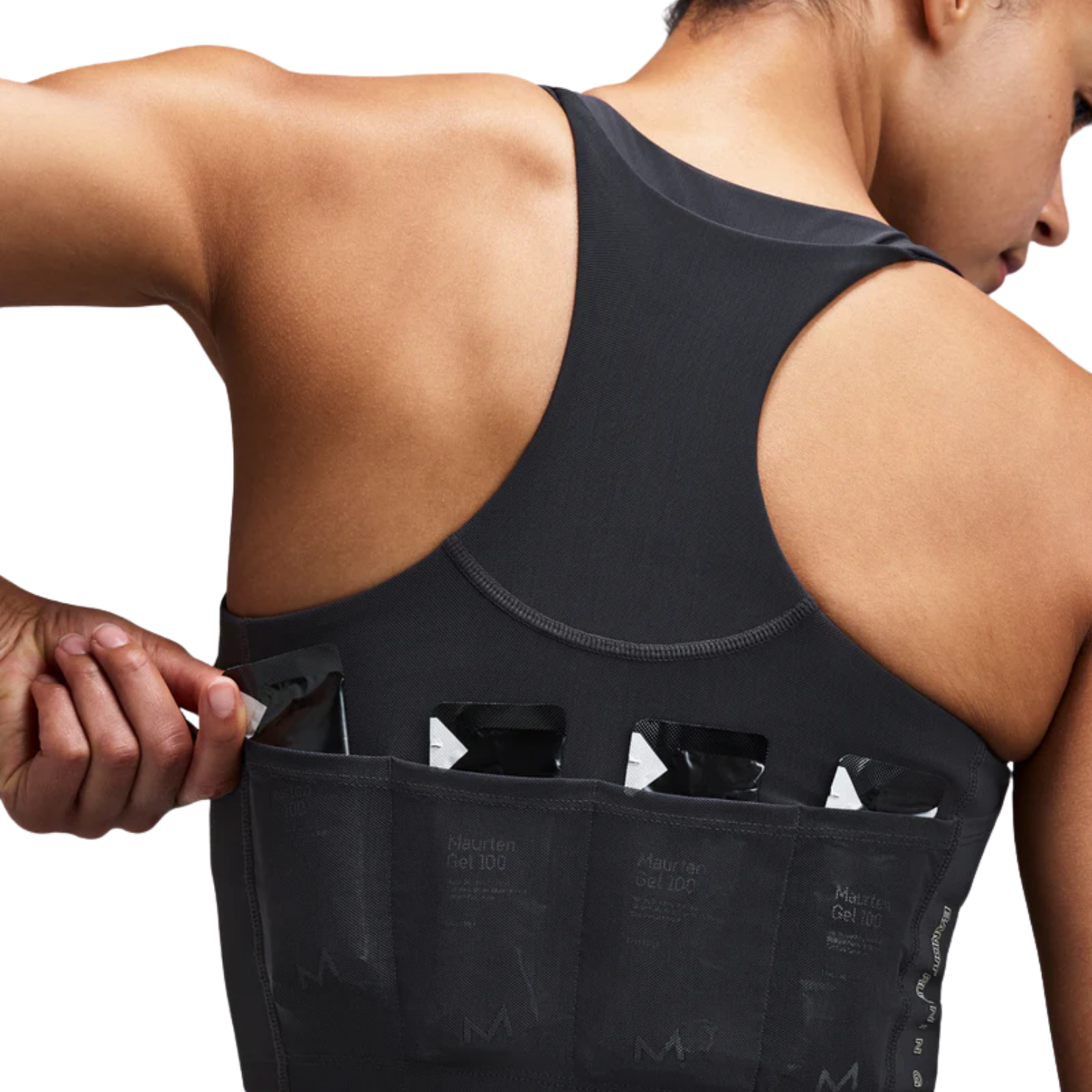 Bandit Running Women's Vanisher™ V-Neck Race Crop - Anthracite