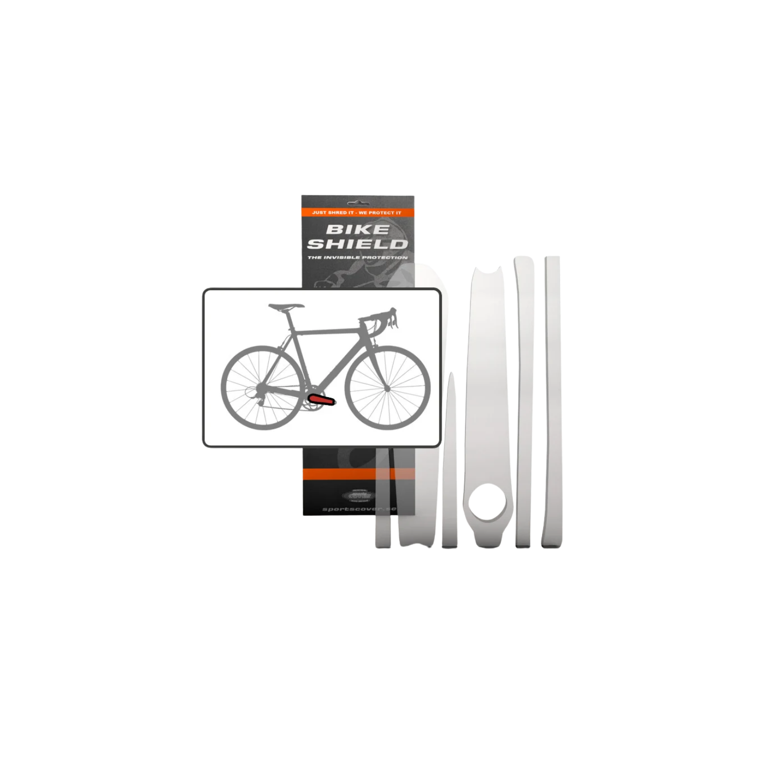 Bikeshield Frame Protection Film - Crank Shield