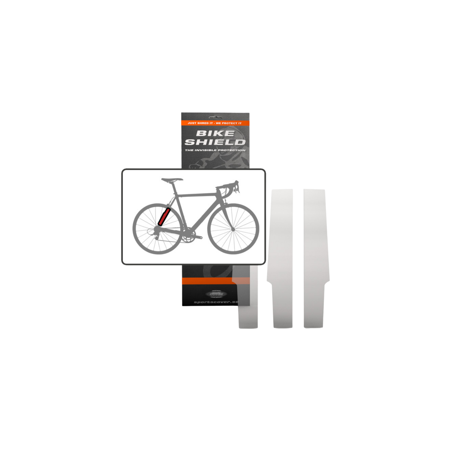 Bikeshield Frame Protection Film - Stay Shield (3pcs)