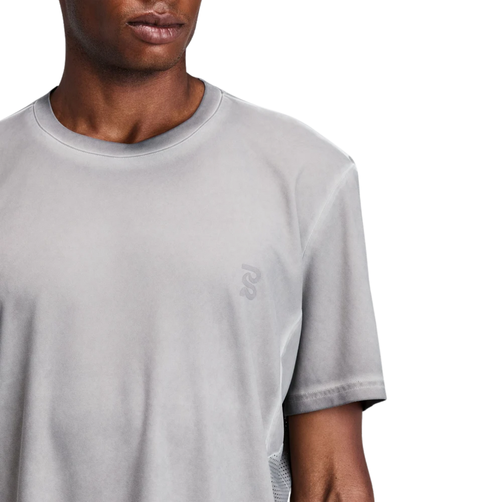 Bandit Running FrioSoft™ Perforated Box Tee - Concrete Taupe