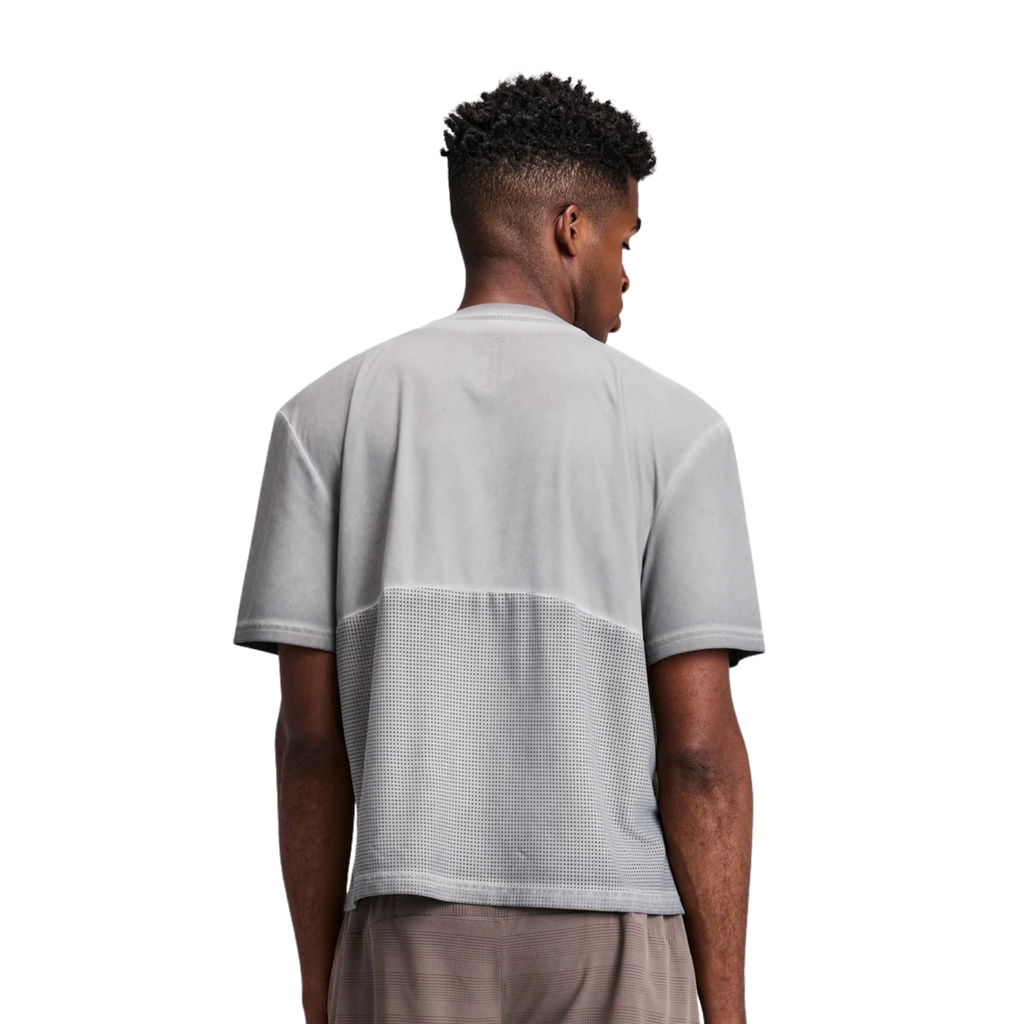 Bandit Running FrioSoft™ Perforated Box Tee - Concrete Taupe