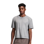Bandit Running FrioSoft™ Perforated Box Tee - Concrete Taupe