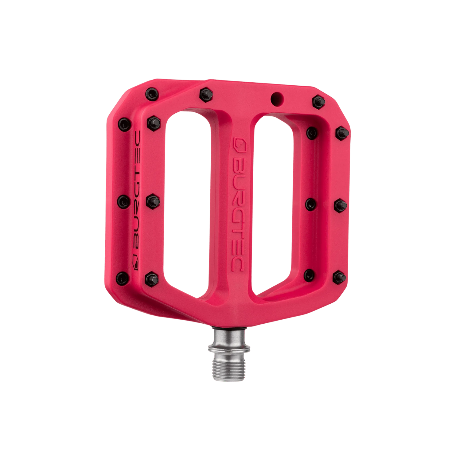 Burgtec MK4 Composite Flat Pedals - Toxic Barbie Pink