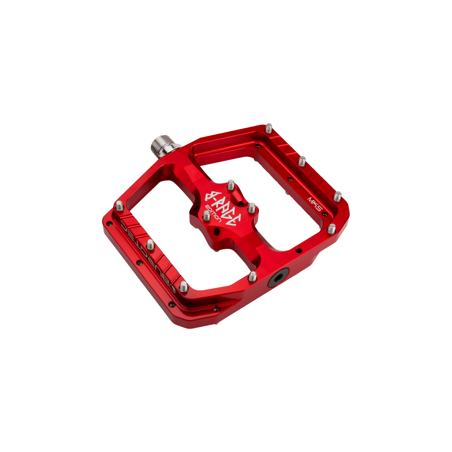Burgtec Penthouse Flat MK5 B-Rage Edition Pedals - Race Red
