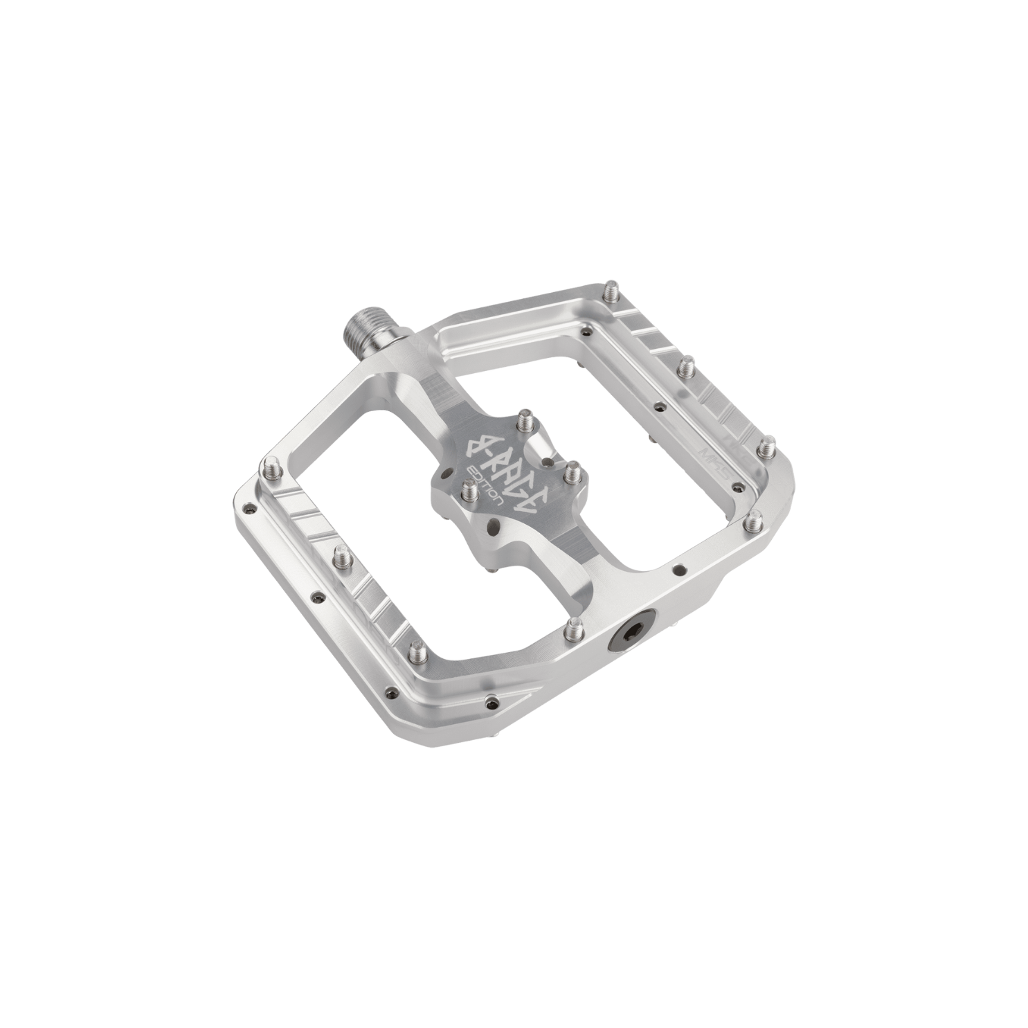 Burgtec Penthouse Flat MK5 B-Rage Edition Pedals - Rhodium Silver