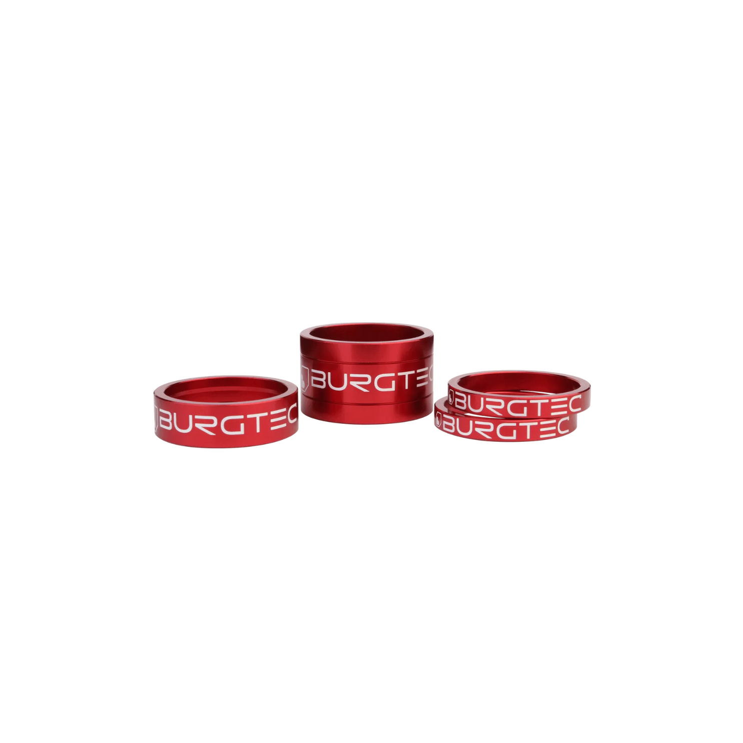 Burgtec Stem Spacer Kit - Race Red