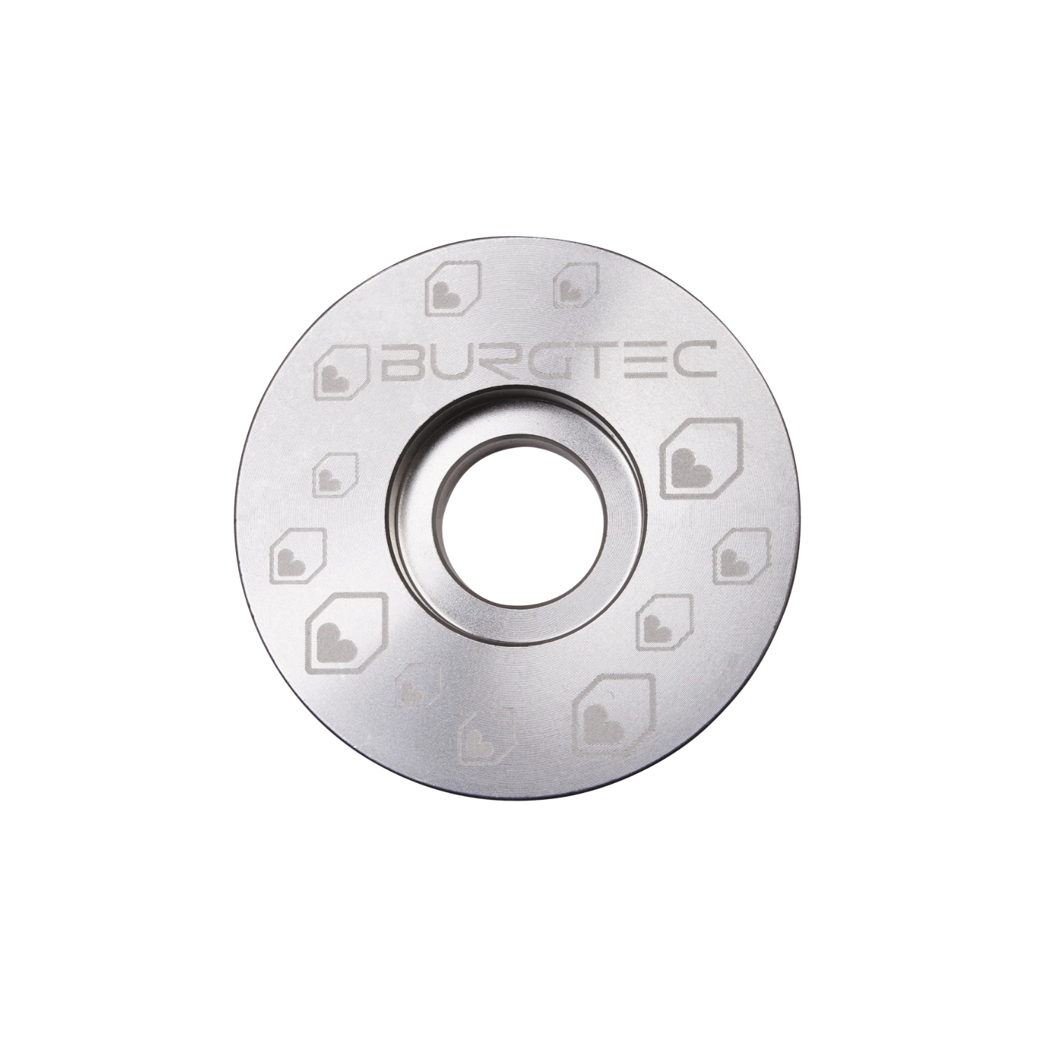 Burgtec Top Cap - Burgtec Rhodium Silver