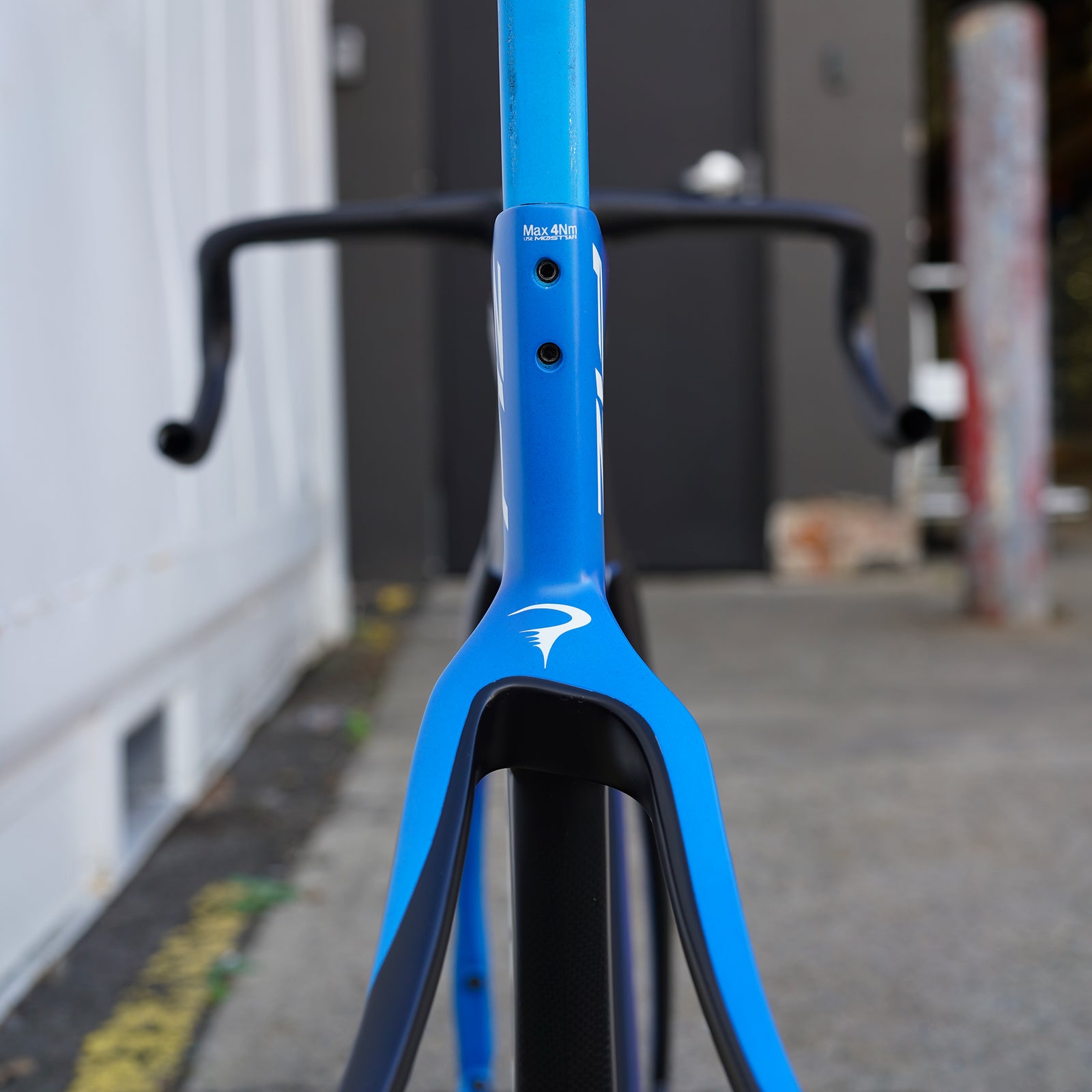 Preloved / Dogma F12 Frameset + Most Talon ultra Integrated Handlebar - Galaxy Blue 47