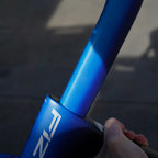 Preloved / Dogma F12 Frameset + Most Talon ultra Integrated Handlebar - Galaxy Blue 47