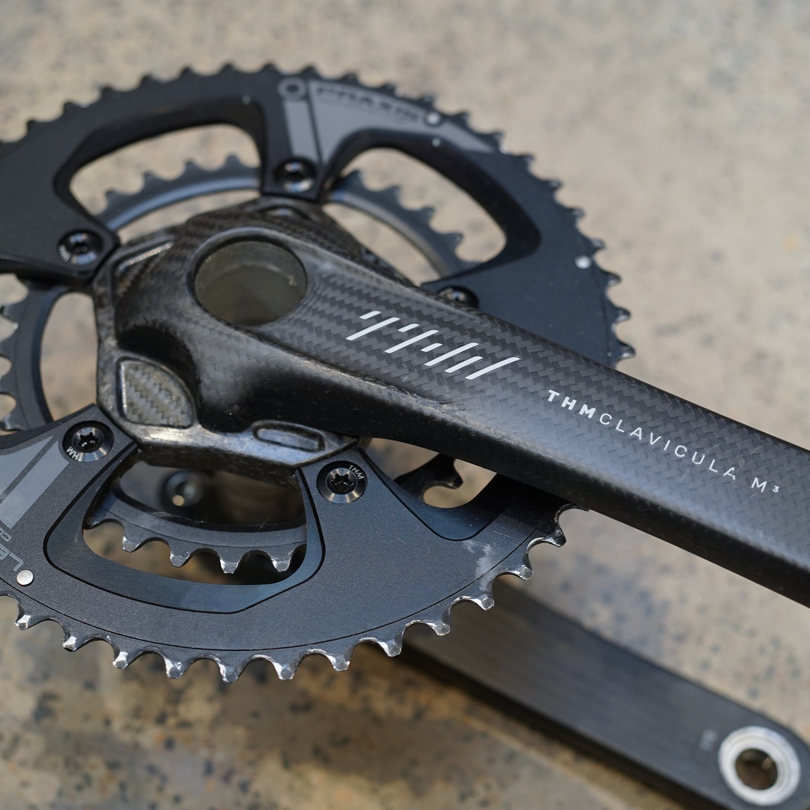 Preloved / THM M3 Carbon Crankset + Praxis Chainrings