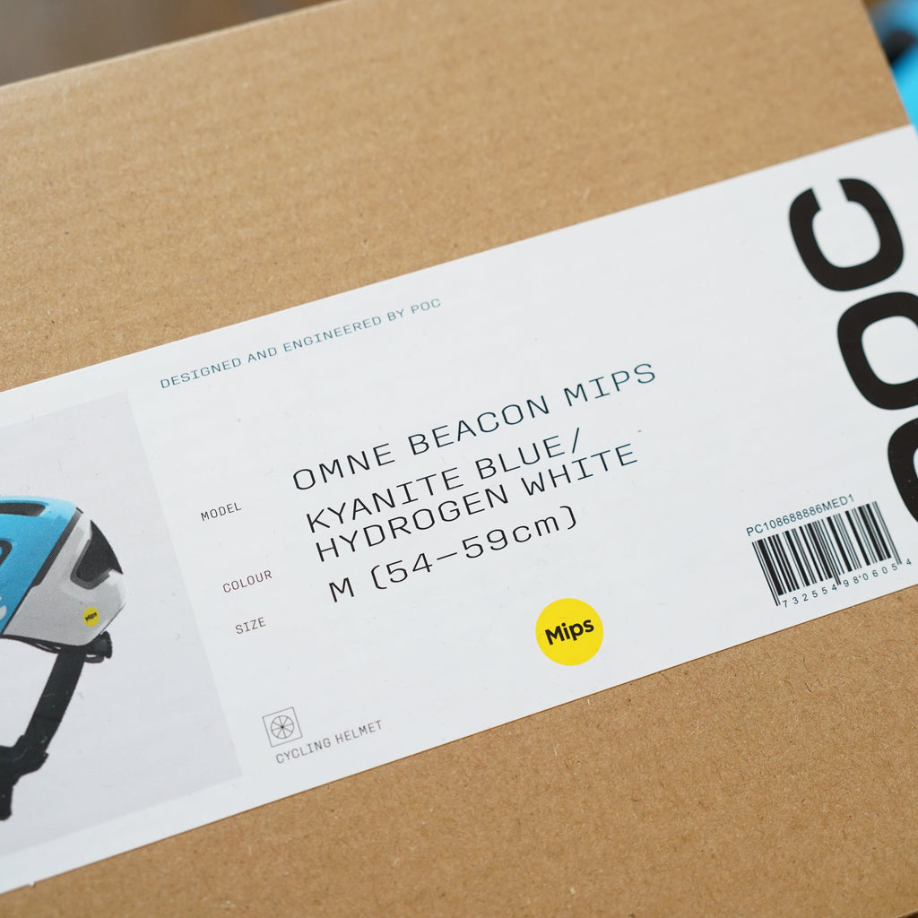 Preloved / POC Omne Beacon MIPS Helmet - Kyanite Blue / Hydrogen White