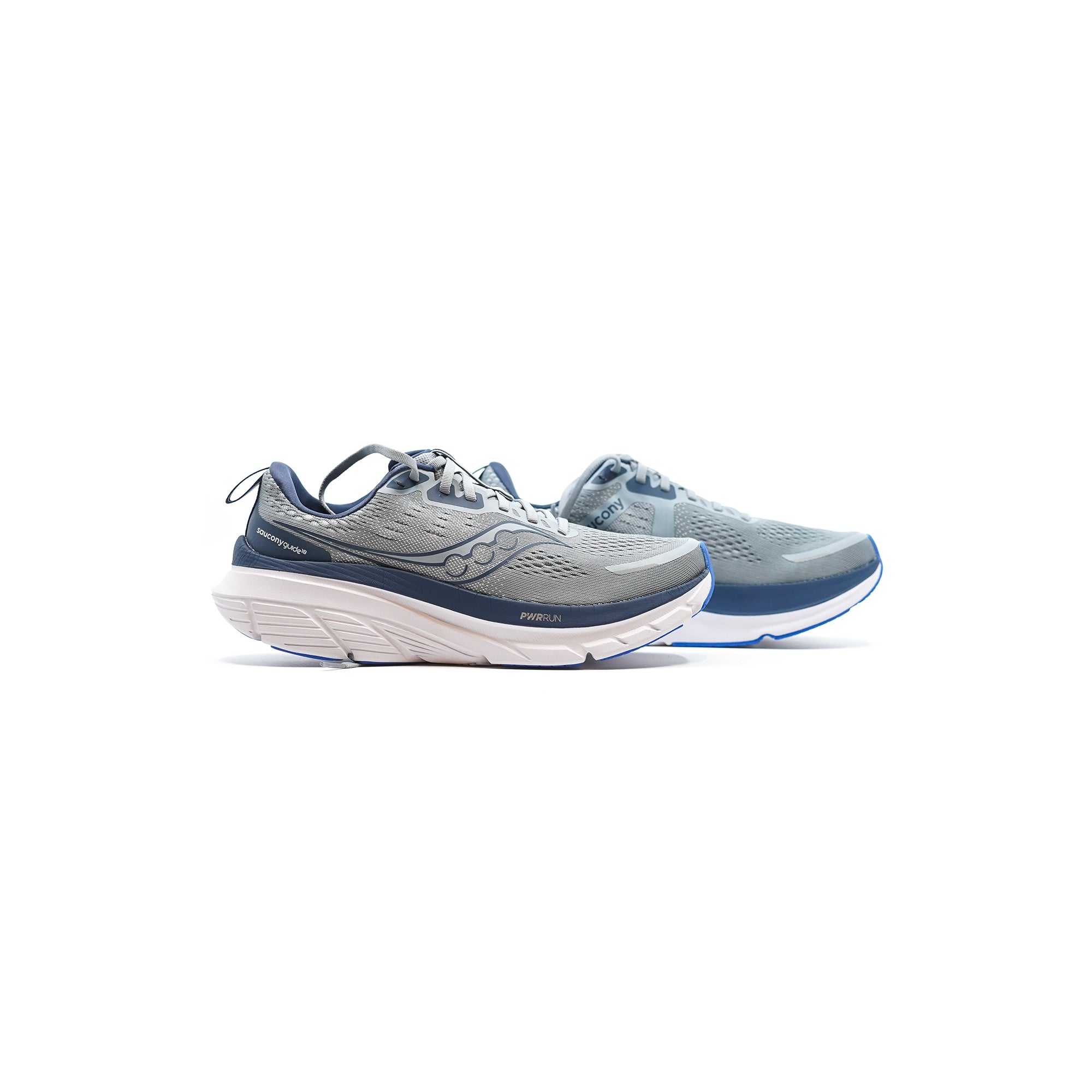 Saucony Guide 18（宽版）- 燧石色/海军蓝