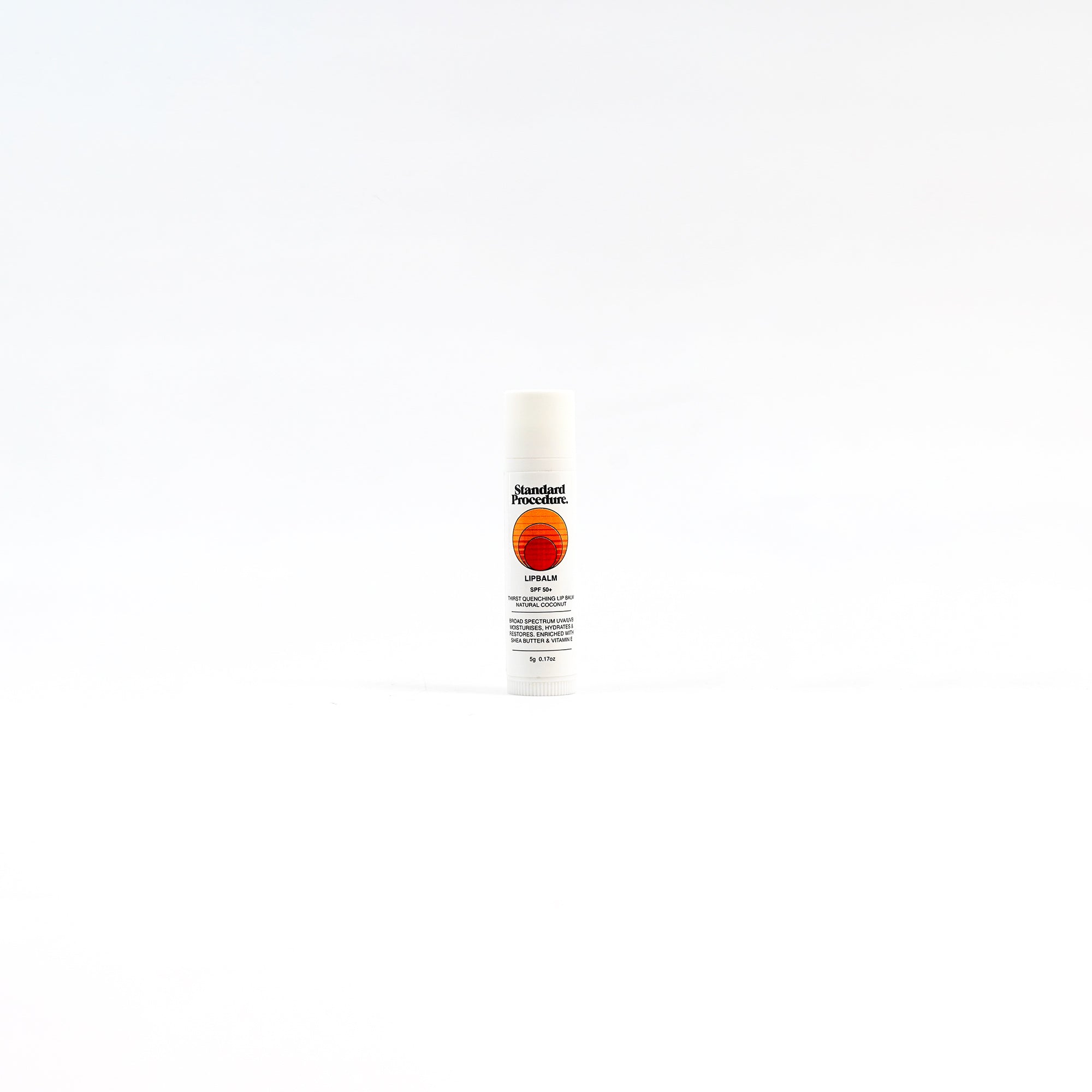 标准程序。SPF 50+ 润唇膏 - 天然椰子