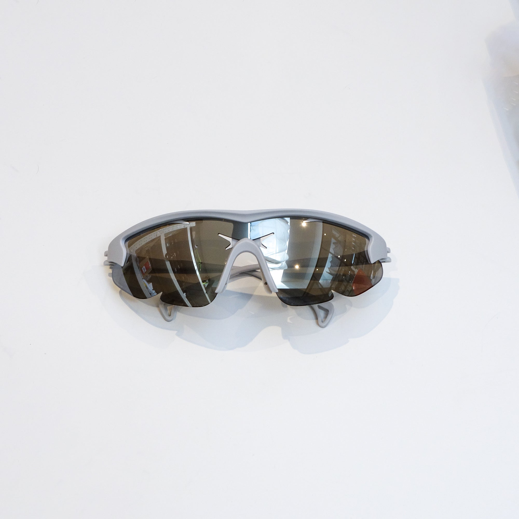 Preloved / District Vision + PAF Junya Racer - Cement (D+ Copper Mirror Lens)