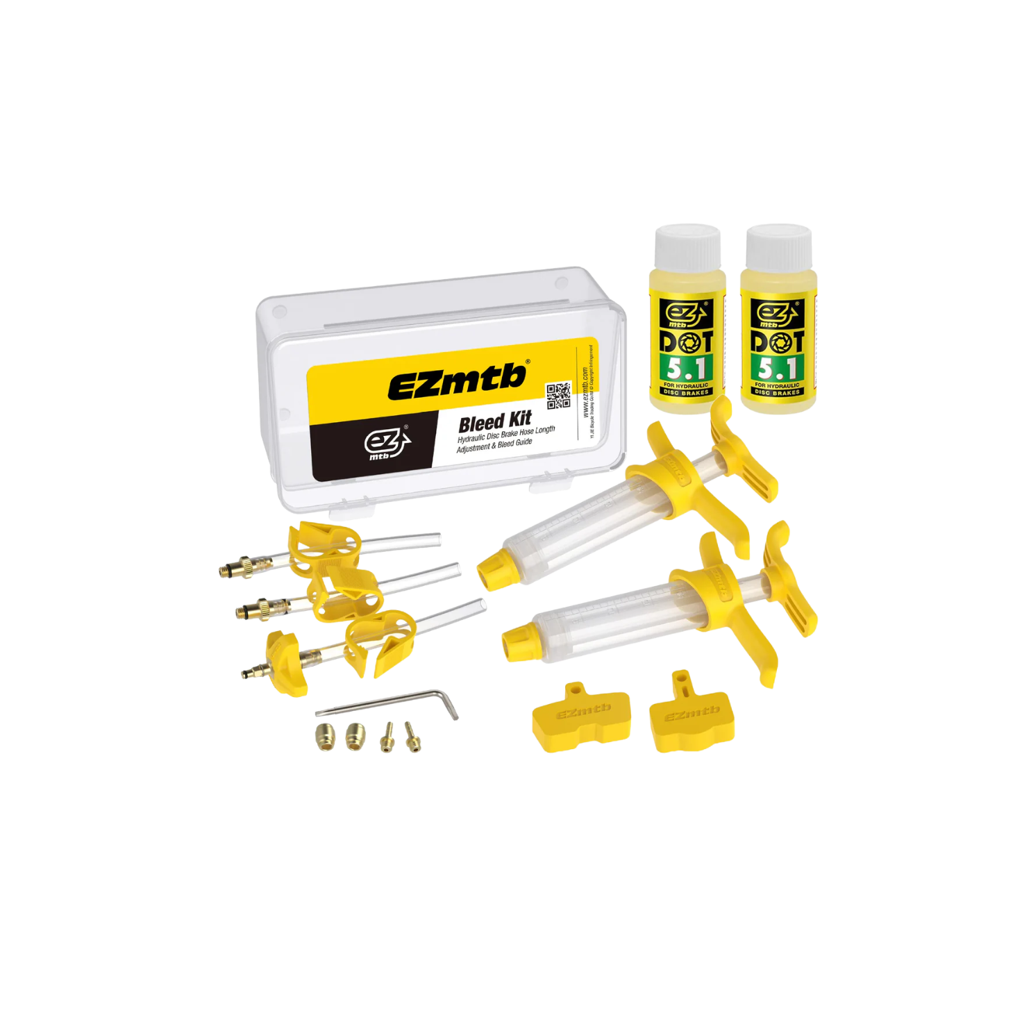 EZmtb SRAM Bleed Kit - inc. 2 x DOT 5.1 60ml