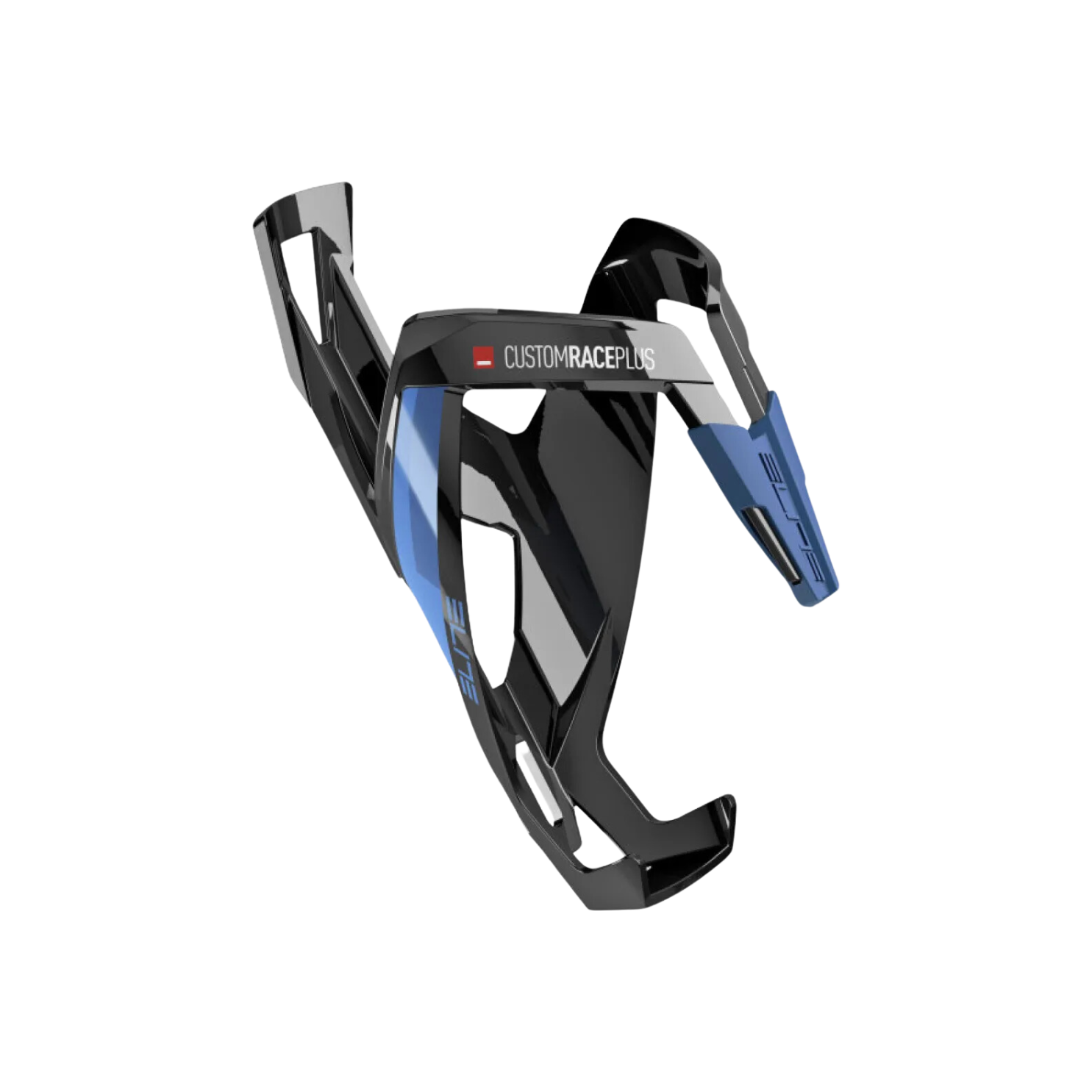 Elite Bottle Cage Custom Race Plus - Black/Glossy Blue