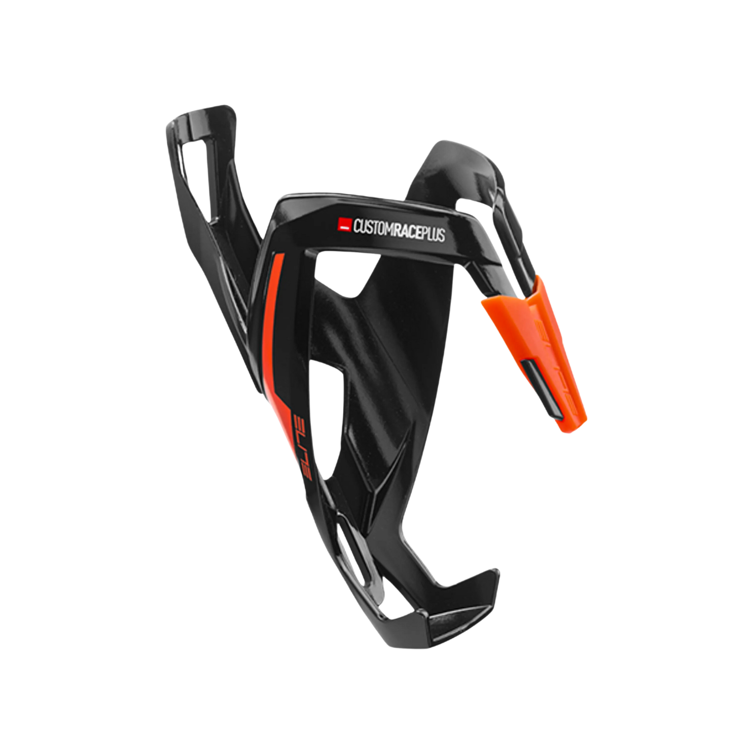 Elite Bottle Cage Custom Race Plus - Black/Glossy Orange