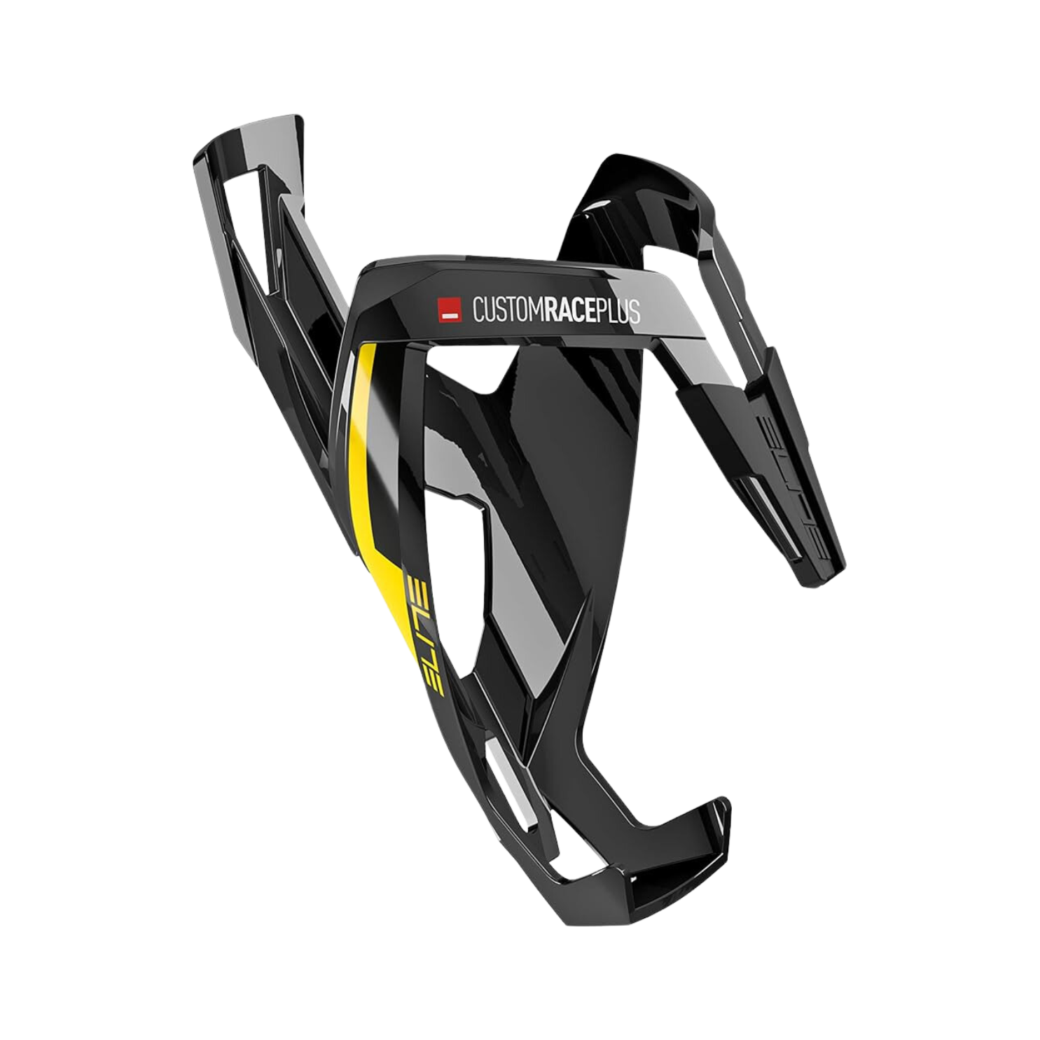 Elite Bottle Cage Custom Race Plus - Black/Glossy Yellow