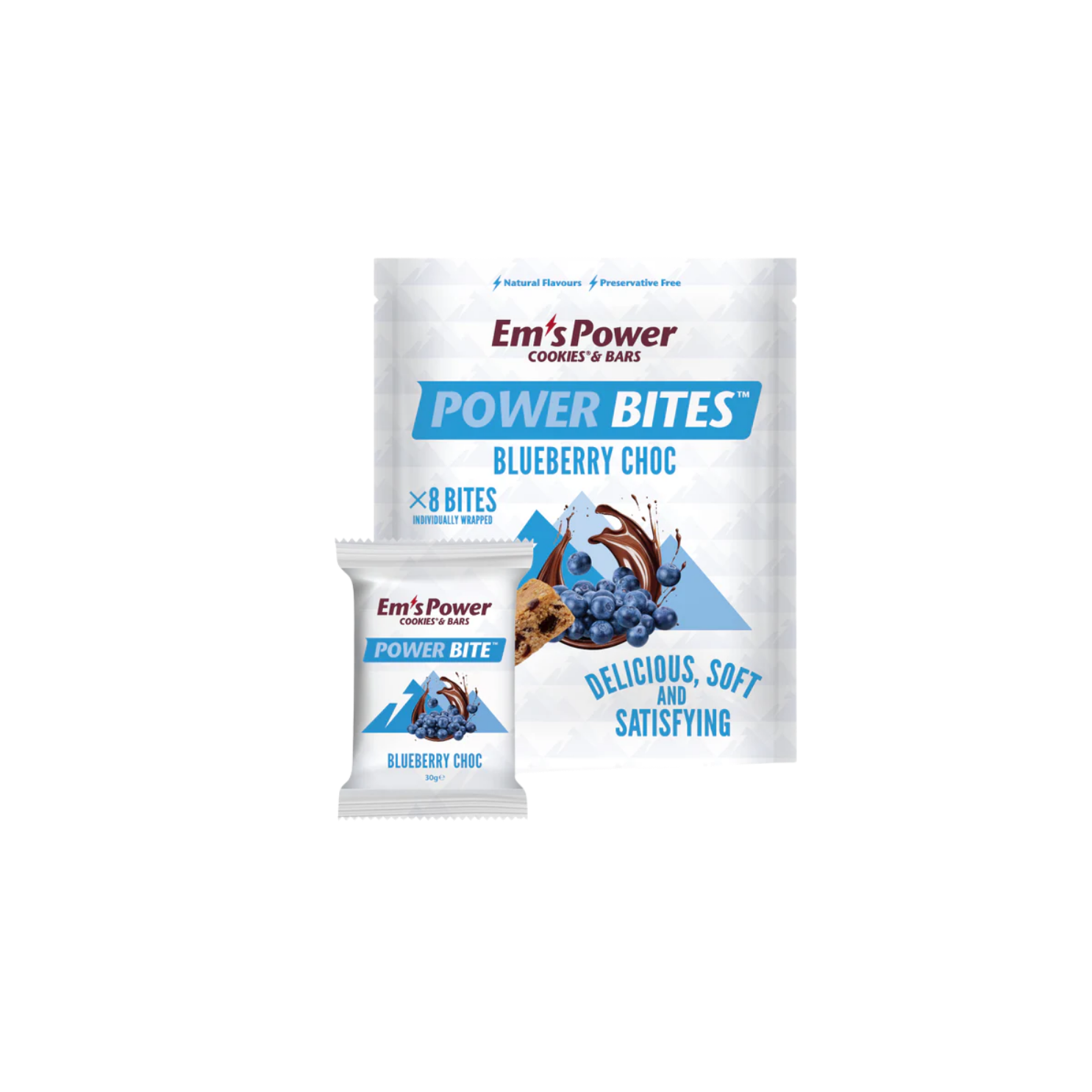 Em's Power Cookies Power Bites - Blueberry Choc