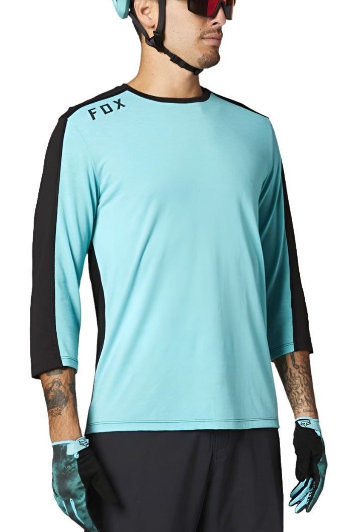 Fox RANGER DR 3/4 JERSEY - Teal Left Facing Front