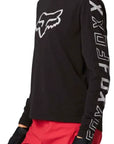 Fox YOUTH RANGER DR LS JERSEY - Black SIDE FRONT