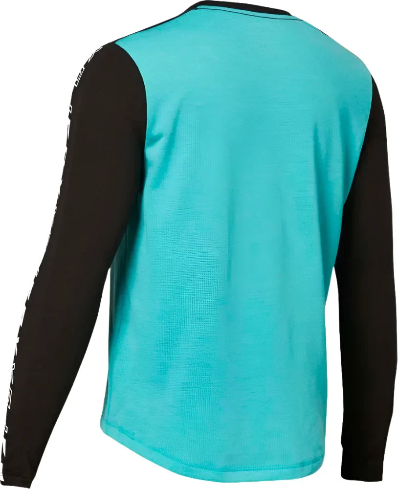 Fox YOUTH RANGER DR LS JERSEY - Teal BACK