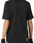 Fox YOUTH DEFEND SS JERSEY - Black BACK FACING LEFT