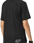 Fox YOUTH DEFEND SS JERSEY - Black BACK FACING RIGHT