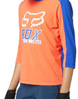 Fox YOUTH RANGER DR 3/4 JERSEY - Atomic Orange SIDE FRONT