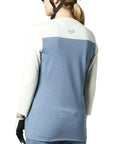 Fox W RANGER DR 3/4 JERSEY - Matte Blue Left Back Facing with Model