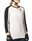 Fox WOMENS RANGER DR 3/4 JERSEY -  Pale Pink Front Facing with Model