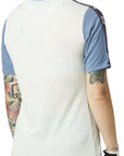 Fox WOMENS RANGER DR SS JERSEY - Cloud Grey Side Front BACK FACING MODEL