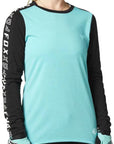 Fox WOMENS RANGER DR LS JERSEY - Teal Front Facing Model