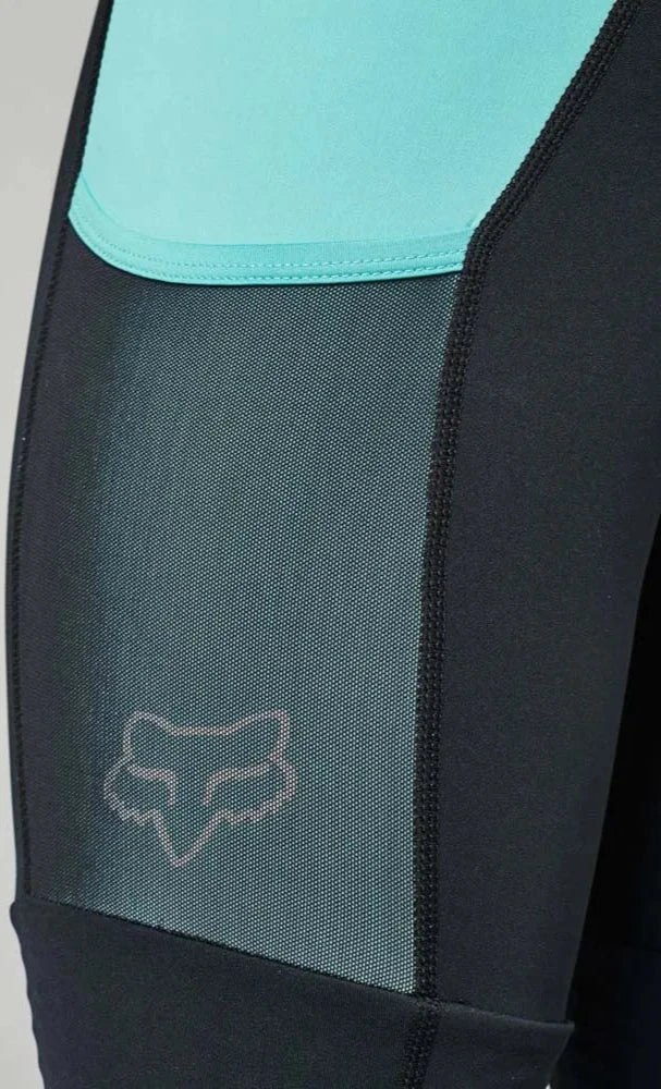 Fox WOMENS Flexair Bib Short - Teal DETAIL