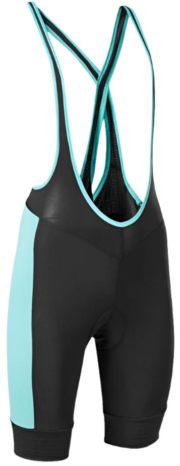 Fox WOMENS Flexair Bib Short - Teal FRONT