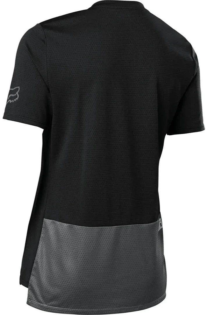 FOX W DEFEND SS JERSEY - BLACK BACK