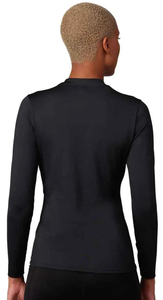 Fox WOMENS TECBASE FIRE LS SHIRT - Black BACK