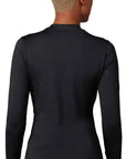 Fox WOMENS TECBASE FIRE LS SHIRT - Black BACK