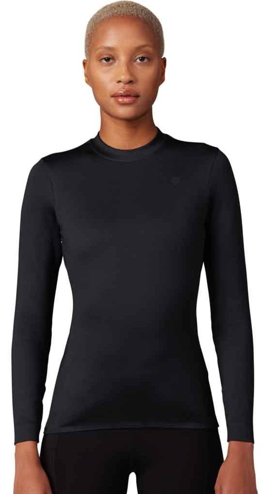 Fox WOMENS TECBASE FIRE LS SHIRT - Black FRONT