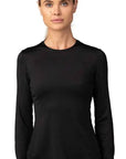 FOX WOMENS TECBASE LS SHIRT FRONT