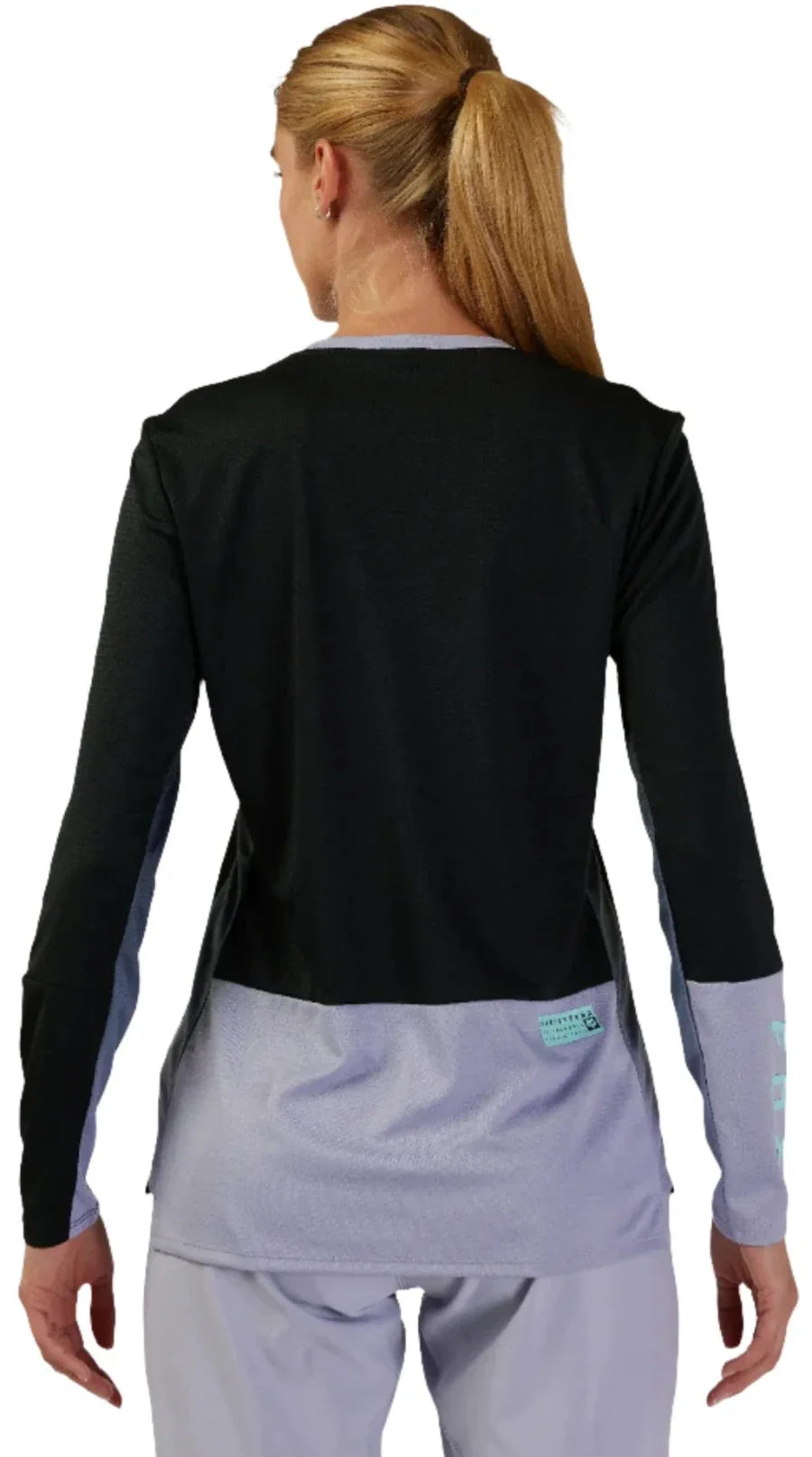 Fox WOMENS DEFEND RACE LS JERSEY - Black Back Facing Model