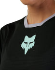 Fox WOMENS DEFEND RACE LS JERSEY - Black Front Print Focused