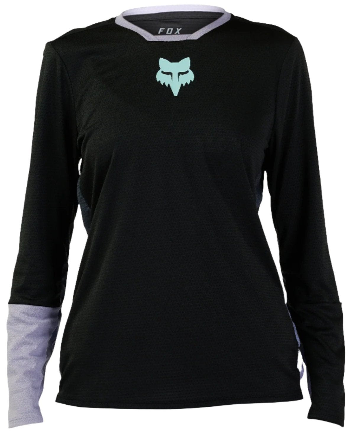 Fox WOMENS DEFEND RACE LS JERSEY - Black Front