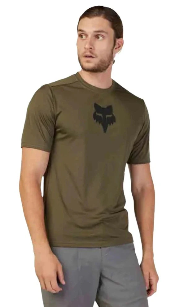 Fox RANGER SS JERSEY LAB HEAD - Olive Green Front Facing Model