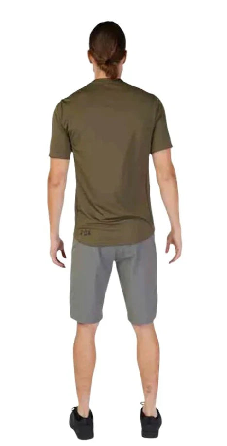 Fox RANGER SS JERSEY LAB HEAD - Olive Green Back Facing Model