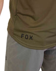 Fox RANGER SS JERSEY LAB HEAD - Olive Green Back Print