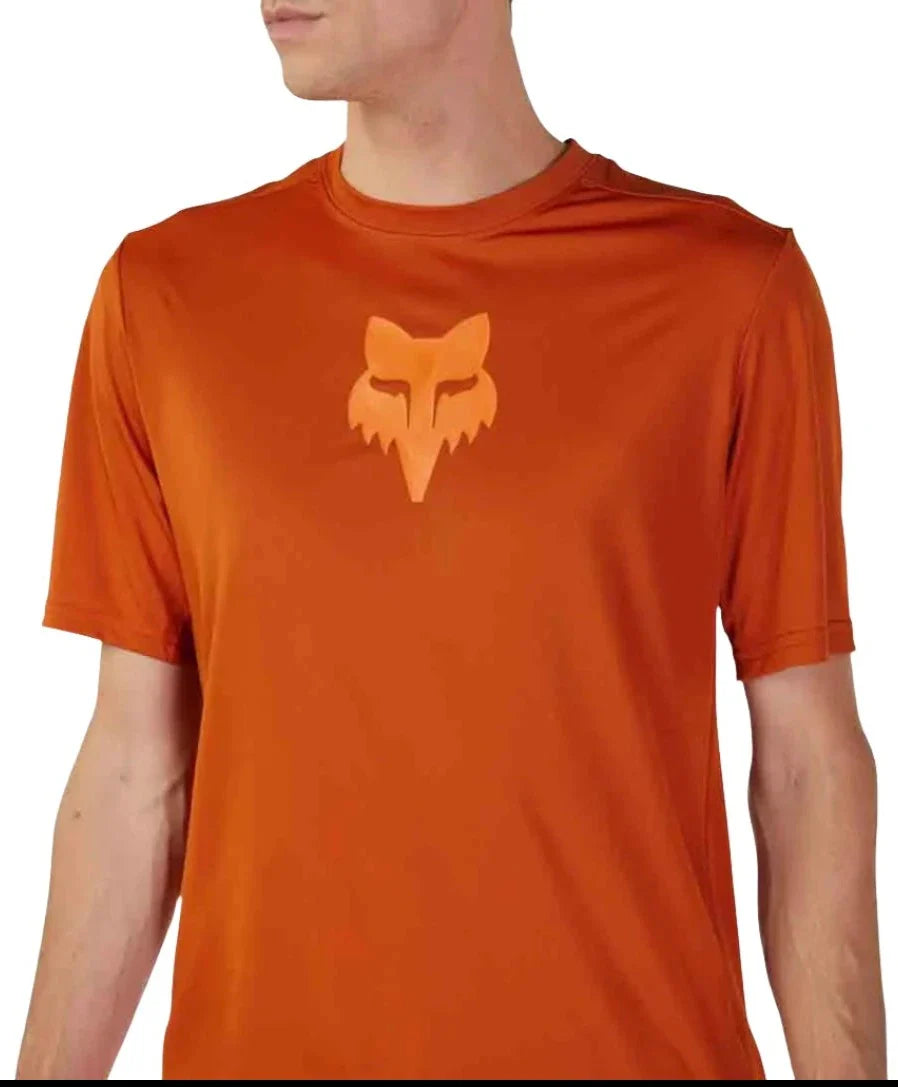 Fox RANGER SS JERSEY LAB HEAD - Burnt Orange Front Print