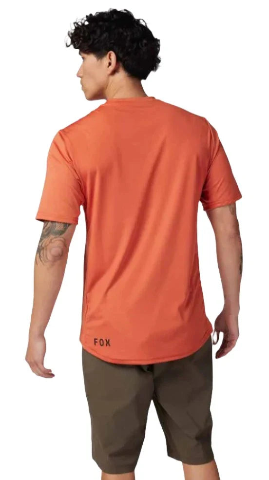 Fox RANGER SS JERSEY LAB HEAD - Atomic Orange Back Facing Model