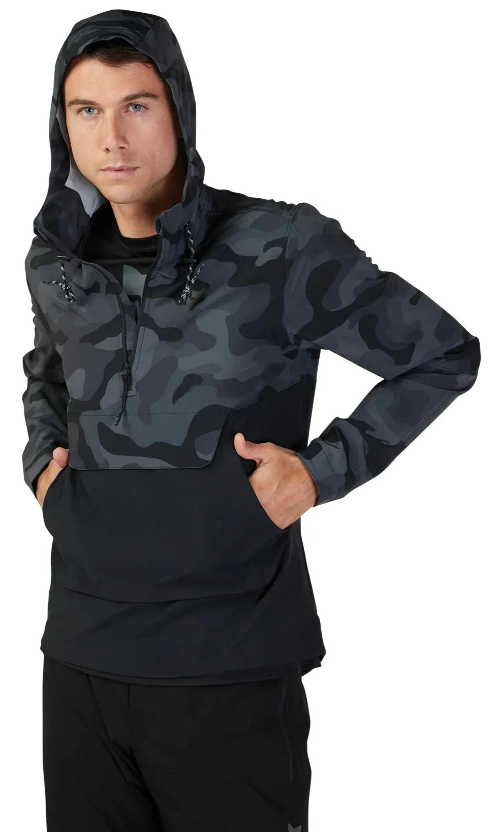 Fox RANGER WIND PULLOVER - Black Camo